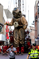 Giant marionettes of Royal de Luxe in Leeuwarden 2018