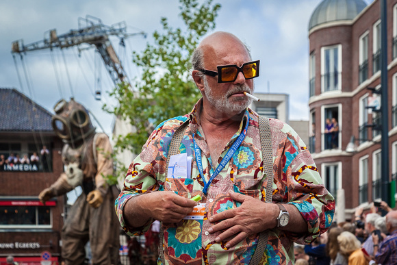 People behind the Giants of Royal de Luxe in Leeuwarden 2018