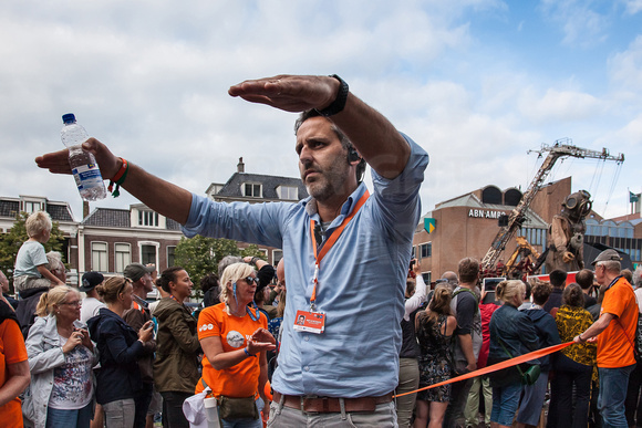 People behind the Giants of Royal de Luxe in Leeuwarden 2018